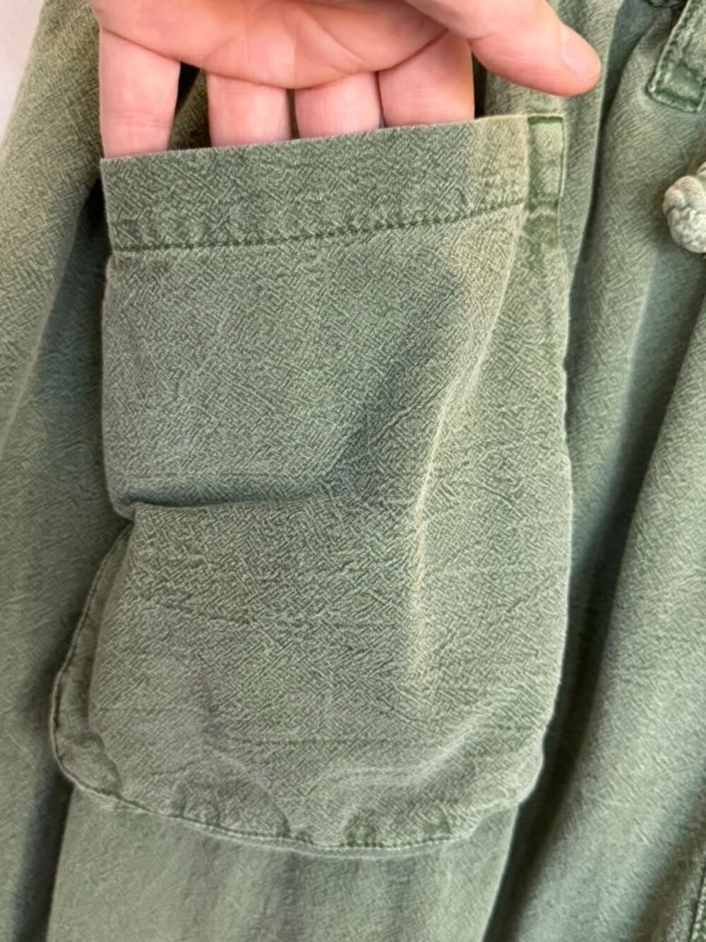 Free People Runyon Oversized Olive Green Paper Bag Waist Crop Harem Pants Small - Picture 4 of 14